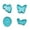Green, variant on TIMIFIS Cookie Cutters Cute Fuuny Cake Pastry/Cookie/Fondant Stamper Aniamals Plunger Cutters Kitchen Gadgets
