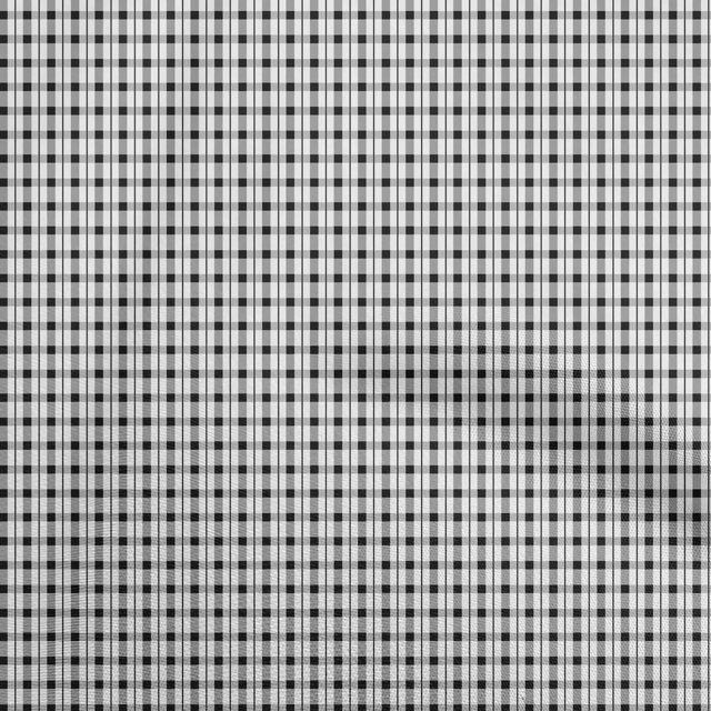 oneOone Silk Tabby Light Gray Fabric Check Sewing Craft Projects Fabric Prints By Yard 42 Inch Wide