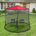 thumbnail image 4 of Gymax 9/10FT Umbrella Table Screen Cover Mosquito Bug Insect Net Outdoor Patio Netting, 4 of 9