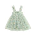 thumbnail image 4 of Birdeem Robe d'Été Adorable pour Bébé Filles Robe Douce Sans Manches à Bretelles Imprimé Fleurs Dentelle Robe d'Été, 4 of 12
