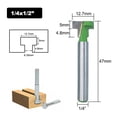 thumbnail image 3 of Labymos Keyhole Router Bits Set 6.35mm (1/4 Inch) Shank 5/16 3/8 & 1/2 Inch Blade, 3 of 8