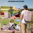 thumbnail image 3 of Small Floral Botanical Pattern Insulated Cooler Backpack, Leakproof Waterproof Lunch Backpack for Spring and Summer Outdoor Activities, 3 of 6