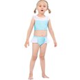 thumbnail image 4 of Maillot de Bain d'Été Deux Pièces pour Petite Fille, Bikini de Jeu de Rôle, Tankini pour Tout-Petit, Rouge, 3 à 10 Ans, 4 of 6
