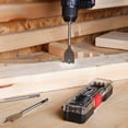 thumbnail image 5 of Hyper Tough 12-Piece Spade Drill Bit Set, Woodworking,Clear Lid Case, 5 of 5