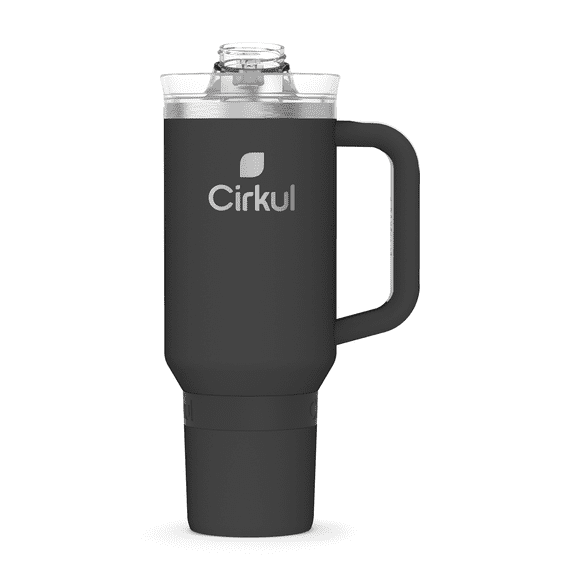 Gobelet All-Day StrawSipMC de Cirkul, 40 oz, carbone (noir)