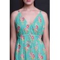 thumbnail image 4 of Bimba Floral Dames Longue Robe à Imprimé Floral Spaghetti Sangle V Cou Maxi Plage Wear-XXX-Large, 4 of 4
