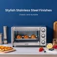 thumbnail image 2 of COMFEE' Four Grille-Pain, 4 Tranches, 12 L, Fini en Acier Inoxydable Multifonction avec Réglages Minuterie-Toast-Bake-Gril, 1100 W, Parfait pour Comptoir, 2 of 5
