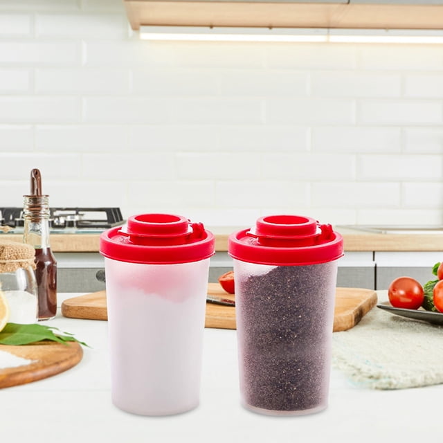 Food Storage Set 2 Large Pepper Shaker Boxes for Camping Picnic Kitchen Dining & Bar Go-Go Go Durable Outdoor Lunch Containers