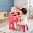 thumbnail image 4 of Gymax Clavier de Piano Musical à 37 Touches Jouet d'Apprentissage pour Enfants avec Microphone Rouge, 4 of 10