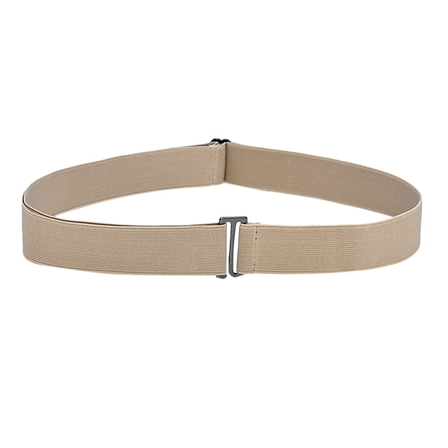 Women Invisible Belt Elastic Stretch Waist Belt with Flat Buckle