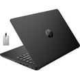 thumbnail image 1 of HP Stream 14" HD Laptop, Intel Celeron N4120, 8GB RAM, 128GB eMMC, Intel UHD Graphics, Webcam, 1 Year Office 365, Black, Win 11 S, 128GB Hotface USB Card, 1 of 7