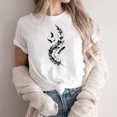 thumbnail image 2 of Plebaso T-Shirt Imprimé pour Femme Décontracté à Manches Courtes, T-Shirt Graphique à Col Rond, T-Shirts Amples d'Été 2025, 2 of 4