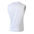 thumbnail image 4 of BADHUB Mens Workout Hooded Tank Tops Drawstring Muscle Stretch Sleeveless Solid Color Shirts Loose Gym Vest Clearance White XL, 4 of 8