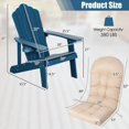 thumbnail image 3 of Costway Adirondack Chair HIPS Adirondack Chair with Cup Holder & Cushion Navy, 3 of 8