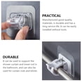 thumbnail image 2 of HLONK Self Adhesive Curtain Rod Bracket Hooks - Heavy Duty  Reusable (4pcs), 2 of 6
