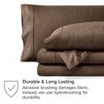 thumbnail image 4 of Bare Home Premium 1800 Collection 4-Piece Bed Sheet Set, Queen, Heathered Taupe, 4 of 7