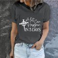 thumbnail image 1 of EGNMCR Chemises de Pâques pour Femmes Chemises Imprimées Manches Courtes Décontractées Col Rond T-Shirts pour Femmes, 1 of 5