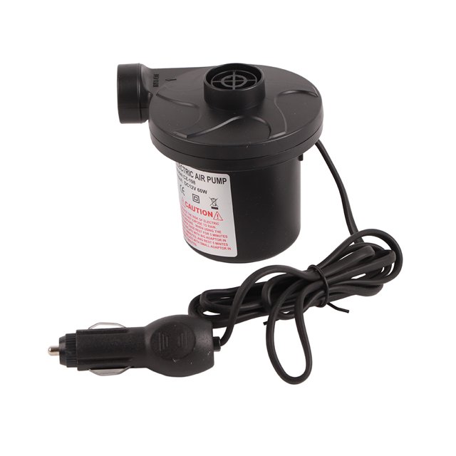 Electric Air Pump Inflator Electric Air Pump Car Air Pump Inflatable Mattress Pump Electric Inflator 12V DC Electric Air Pump Inflator With 3 Nozzles For Inflatables Mattress Raft