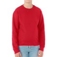 thumbnail image 2 of Jerzees Youth Fleece Crew Sweatshirt, True Red, Large, 2 of 3