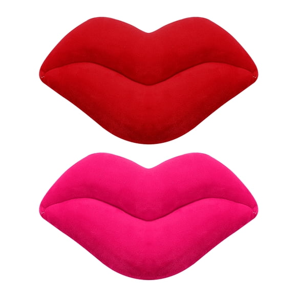 KAKOWELY 2pcs Lip Pillows Couch Bed Throw Pillows Bedroom Decoration Throw Pillows Plush Pillows for Couches,11.81"X5.91"X2.76"