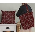 thumbnail image 5 of Soimoi Red Rayon Fabric Floral Wreath Geometric Printed Fabric 1 Yard 58 Inch Wide, 5 of 5
