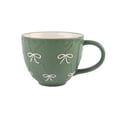 thumbnail image 1 of Holiday Time Maison De Noel Collection 15 Oz Stoneware Mug - Bow Mugs Green, 1 of 5