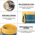 thumbnail image 4 of 710ml Vacuum Insulated Food Container for Hot Food 304 Stainless Steel Thermal Wide Mouth Collapsible Spoon Portable Lunch Thermos with Silicone Handle, 4 of 7