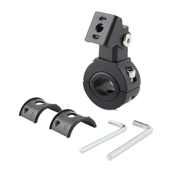 DYNWAVECA Motorcycle Light Bracket Motorbike Tube Clamp Professional Aluminum Alloy Replacement Simple Installation Light Bar Mount M8