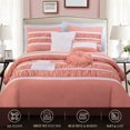 thumbnail image 3 of Isabella Bedding Collection, 12PC Comforter Set with Matching Shams, Decorative Pillows, and Smart Sheet Set, King/California King Size, Dusty Rose, 3 of 6