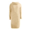 thumbnail image 5 of Women‘s Long Large Classic Cardigans Cable Knit Hood Sweater Oversized Button Duster Coat with Pocket 2024, 5 of 5