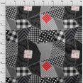 thumbnail image 4 of oneOone Rayon Black Fabric Block Fabric For Sewing Printed Craft Fabric By The Yard 56 Inch Wide, 4 of 5