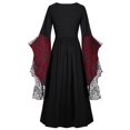 thumbnail image 3 of 2025 Vêtements Gothiques pour Femmesrobe Grande Taille Dentelle Squelette Punk Robe Médiévale pour Femmes Robe Grande Taille Robe Rétrocorset, 3 of 4