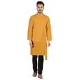 thumbnail image 1 of Atasi Indian Designer Kurta For Mens Party Wear Solid Color Ethnic Long Shirt, 1 of 7