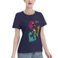 thumbnail image 2 of T-Shirt Basique à Manches Courtes pour Femmes Style de Rue Demon Slayer, 2 of 6