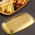 thumbnail image 4 of WIFKLSIIPG Barbecue Plate Rectangular Sizzling Platter Plate Stainless Steel Stainless Steel Dinner Plate Pasta Plate Western Food Plate Stainless Steel Food Plate Kitchen Plate Re Usable, 4 of 8
