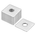 thumbnail image 1 of Uxcell Square Washer 10 Pack M12x40x40x2mm 304 Stainless Steel Square Plate Washers, 1 of 5