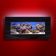 Aussie Aquariums 2.0 Wall Mounted Aquarium - Skyline - Brushed Black