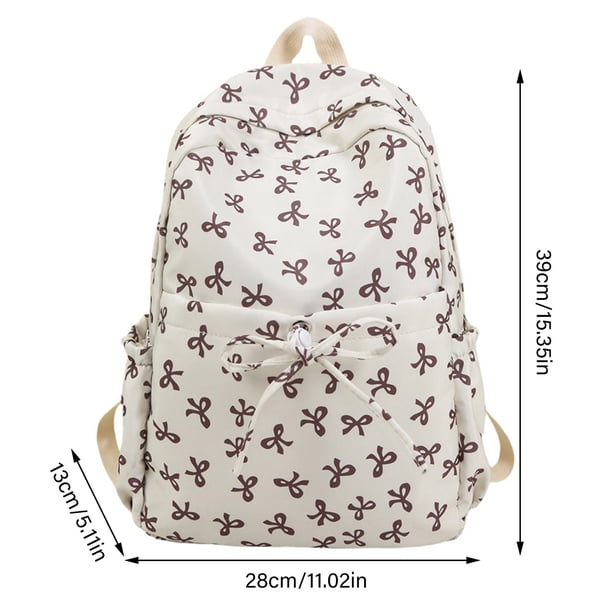 Bow Backpack for Girls Cute Preppy Daypack Women Travel  display picture 1