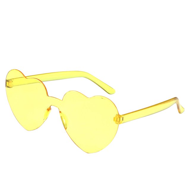 Frameless Transparent Glasses Europe and America Candy Color Couple Sunglasses
