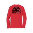 thumbnail image 2 of Gravity Outdoor Co. Chandail à Manches Longues - Rouge Vif - Logo Noir - 2TG, 2 of 2