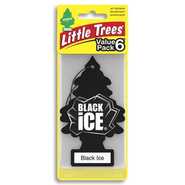 LITTLE TREES air freshener Black Ice 6-Pack
