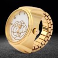 thumbnail image 2 of Simple Quartz Ring Watch, Ring Watch, Alloy For Most Women Beautiful Girls Gold,Rose Gold, 2 of 8