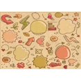 thumbnail image 1 of Ahgly Company Machine Washable Indoor Rectangle Transitional Orange Area Rugs, 2' x 3', 1 of 7
