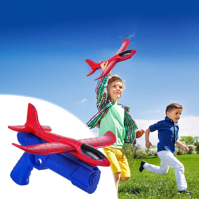 DIANWUDG Light Emitting Foam Aircraft Hand Toss Aircraft Throw Gliding Toys
