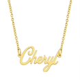 thumbnail image 1 of KISPER Collier Pendentif Prénom Personnalisé en Acier Inoxydable Plaqué Or 18K, Cheryl, 1 of 6