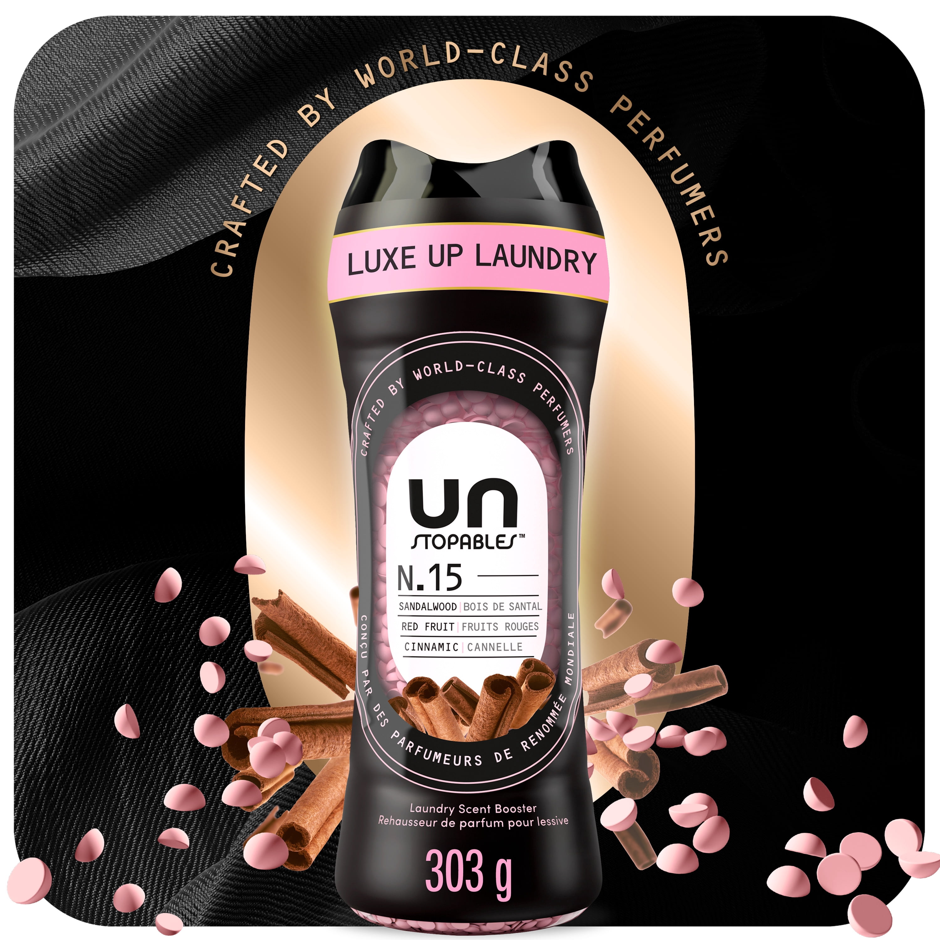 Perles rehausse-parfum pour la lessive Downy Unstopables collection Illimitée, nº 15, parfum fin, perles parfumées pour une fraîcheur longue durée