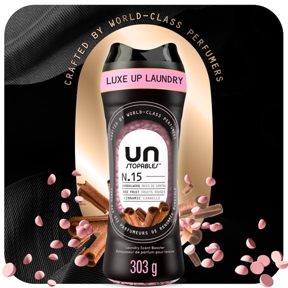 Downy Unstopables Unlimited Collection In-Wash Laundry Scent Booster Beads, No. 15, Fine Fragrance, Long-Lasting Fresh Scent Beads, 303 g