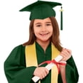 thumbnail image 2 of Toddler Graduation Robe Preschool Graduation Cap and Gown Outfits Set with Tassel Class Of 2025 Size 2-3T Kids Clothes, 2 of 4