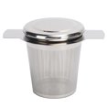 thumbnail image 3 of Tea Filter, Large Capacity Tea Strainers Loose Leaf Tea Infuser Stainless Steel Tea Infuser Mesh Strainer With Lid For Teahouse For Home For Coffee Shop Stainless Steel, 3 of 8