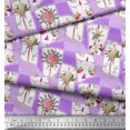 thumbnail image 3 of Soimoi Rayon Fabric Leaves & Flower Floral Print Fabric by The Yard 42 Inch Wide, 3 of 3